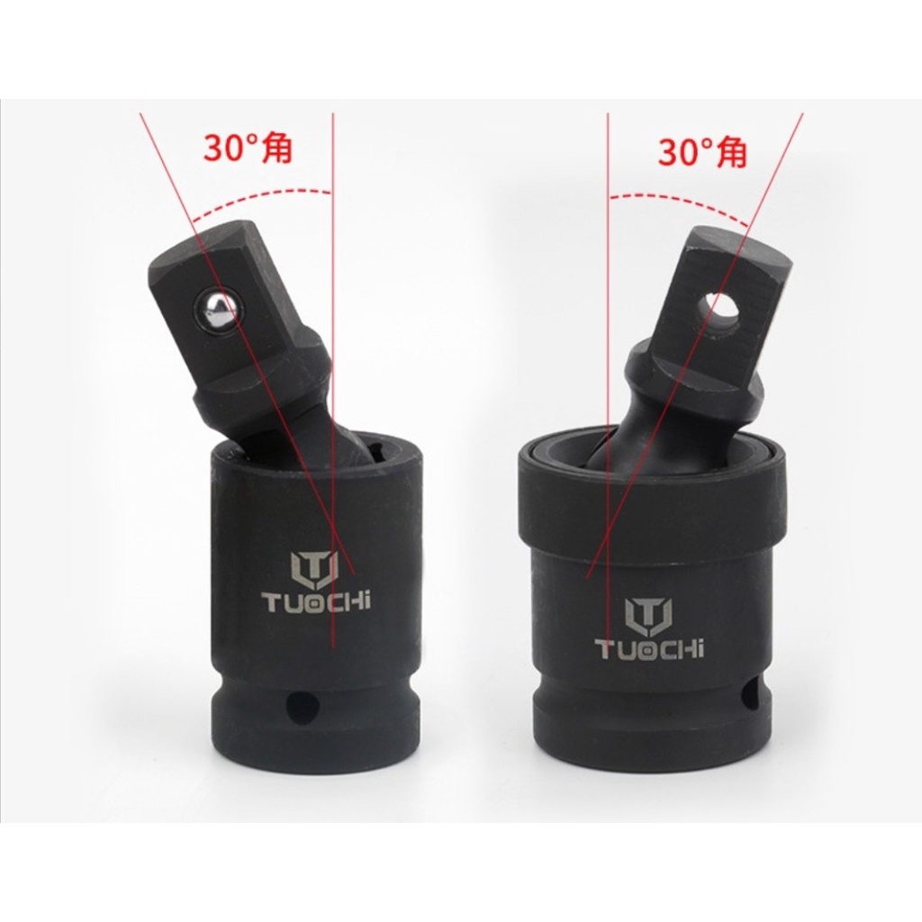 Đầu nối lắc léo đen 1/2