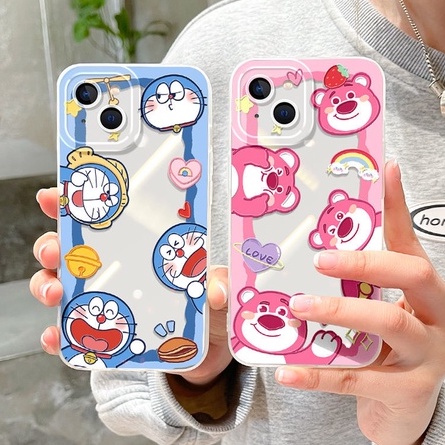 Ốp Điện Thoại TPU Trong Suốt Họa Tiết Hoạt Hình Đôi Mắt Thiên Thần Cho iPhone 14 Pro Max 13 12 Mini 11 XS XR X 8 7 Plus 6S 6 SE