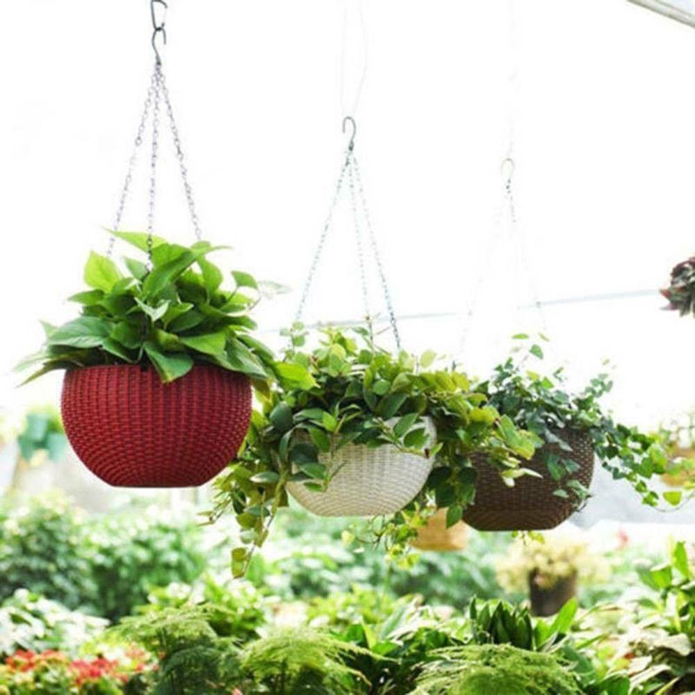 Giỏ Mây Đựng Chậu Hoa Treo Trang Trí Thời Trang
