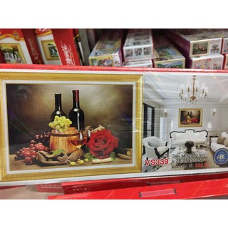 Tranh đính đá tĩnh vật bình rượu VS339 75*53cm