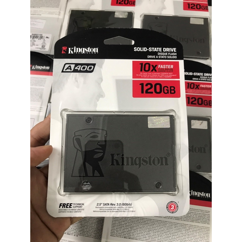 Ổ SSD Kingston 120GB A400 2.5 inch SATA3 6Gb/s Chính Hãng Dùng Cho Laptop PC Desktop - Bảo hành 36 tháng | WebRaoVat - webraovat.net.vn