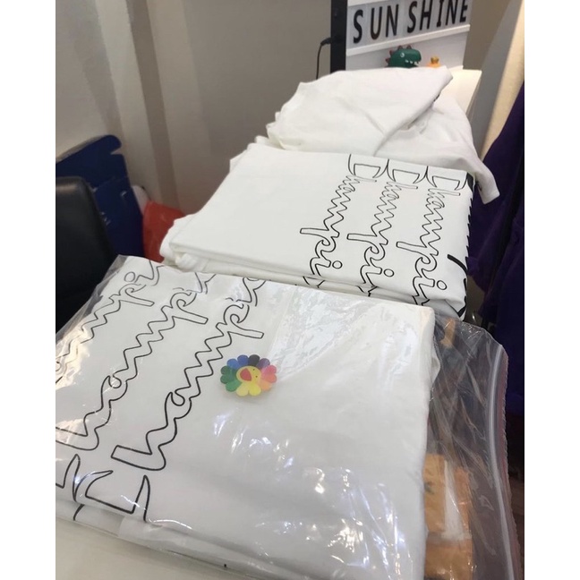 Áo thun Champion ⚡️AUTHENTIC ⚡️ stacked 7 lines ngắn tay