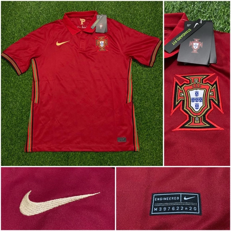 Áo Thun Bóng Đá Đội Tuyển Portugaal Sân Nhà Năm 2021 Nhập Khẩu Từ Thái Lan Chất Lượng Cao