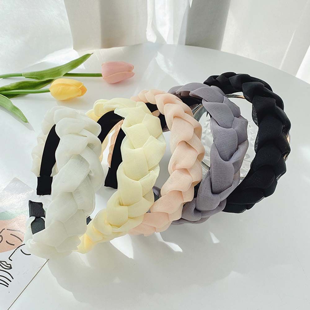 Cài Tóc Vải Lưới Thắt Bím Phong Cách Hàn Quốc Dễ Thương Cho Nữ