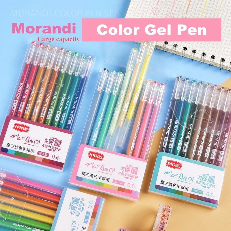 Set 9 Bút Mực Gel Nhiều Màu Sắc Tiện Lợi