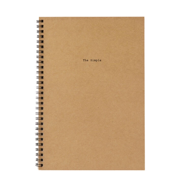 Sổ Ghi Chú Lò Xo ARTBOX Hàn Quốc Bìa Giấy Kraft Đơn Giản Giấy Kẻ Ngang