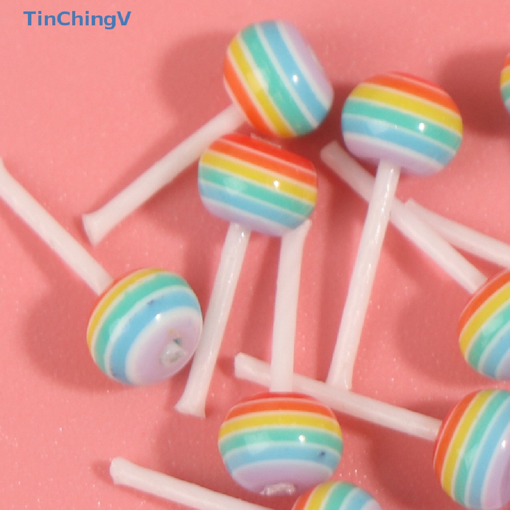Mô Hình Kẹo Mút Tráng Miệng Kèm Giá Đỡ Tỉ Lệ 1 / 12 Trang Trí Nhà Búp Bê
