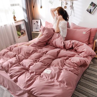 Bộ Drap & Chăn Phao Cotton Tici 5 Món