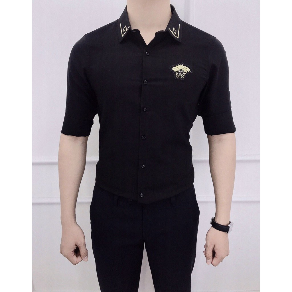 Áo Sơ Mi Nam Hoạ Tiết Cổ bẻ dài tay - Hàng Hot 2020 ( 𝐻𝐴̀𝑁𝐺 𝐶𝐴𝑂 𝐶𝐴̂́𝑃 )