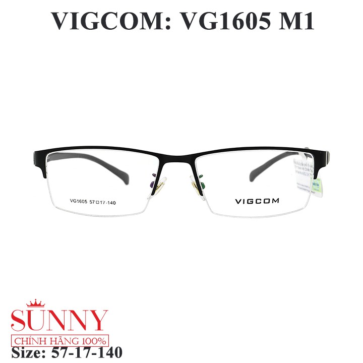 VG1605 gọng kính Vigcom chính hãng, thiết kế dễ đeo bảo vệ mắt