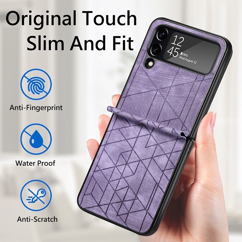 Ốp lưng Galaxy Z Flip 4 ví giả da thời trang