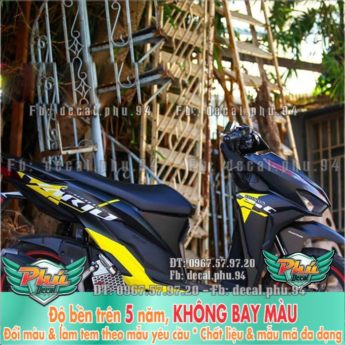 Tem rời VArio INDO đen vàng (P) -1