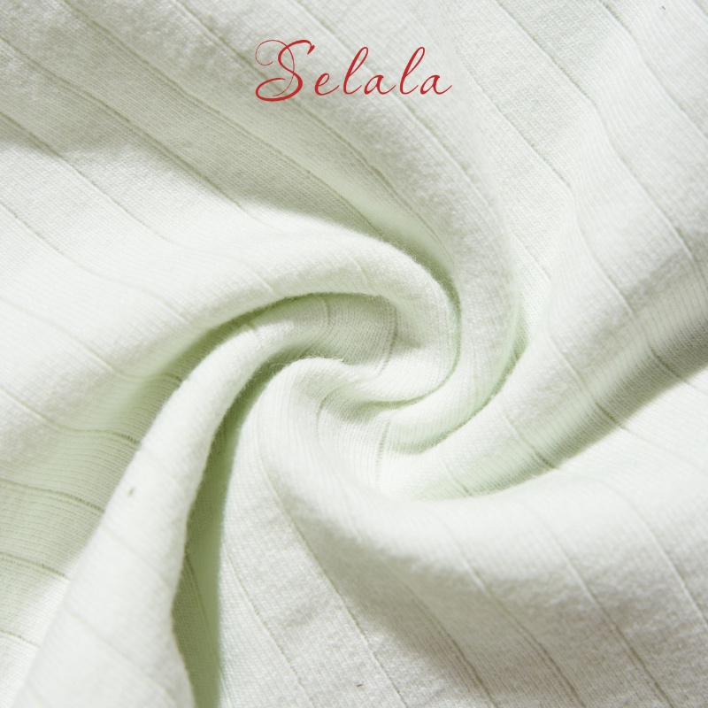 Set 5 Quần Lót Selala Cotton Thoáng Mát Họa Tiết Hoa Quả Phối Nơ Cực Xinh QC37