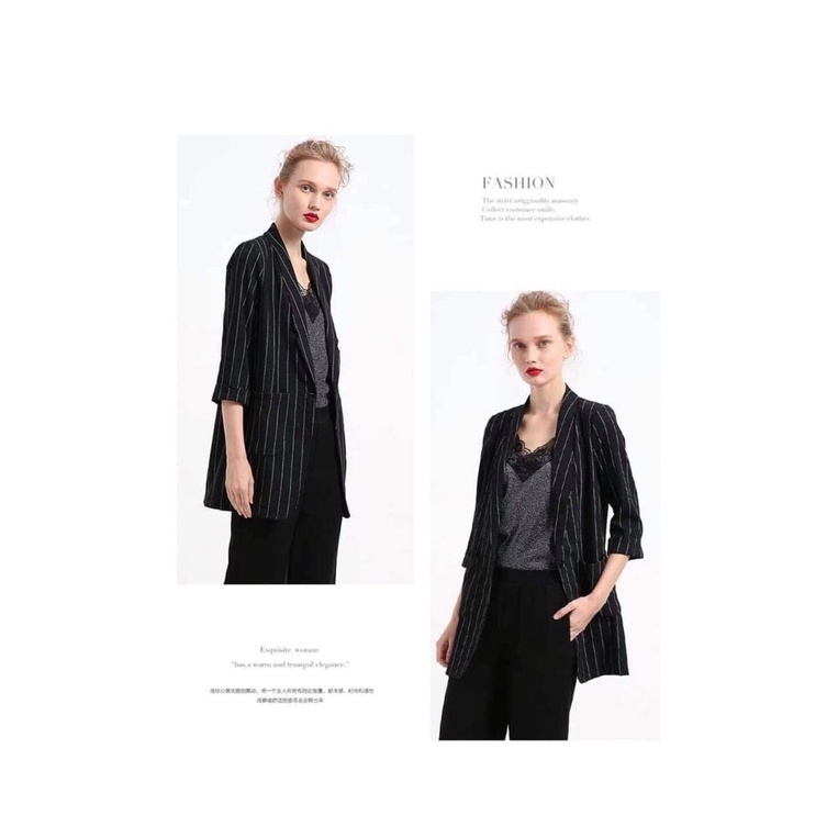 Blazer CT kẻ đen