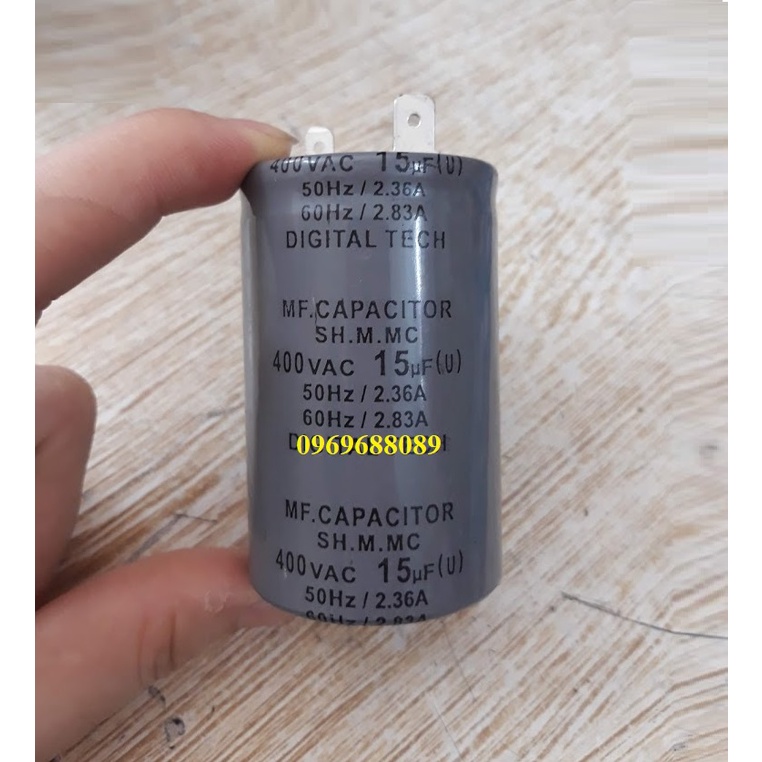 Tụ Máy Bơm 400VAC - 15 UF