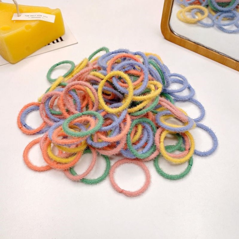 Set 100 Dây Cao Su Buộc Tóc Dễ Thương Cho Bé