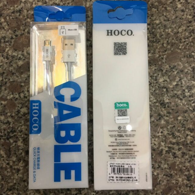 Cáp sạc chân micro , hãng hoco