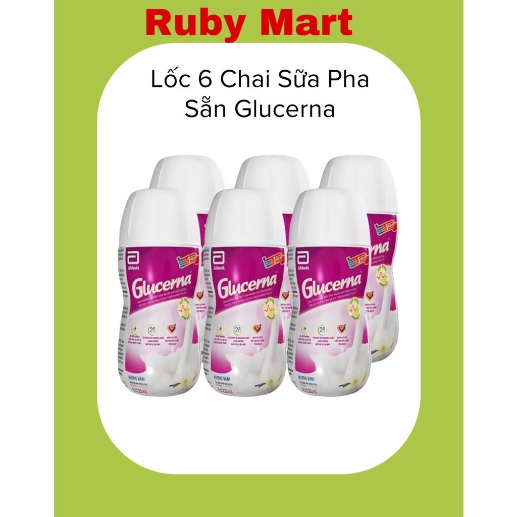 Lốc 6 chai sữa nước Glucerna 220ml