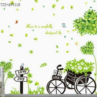 Combo Decal dán tường gồm 2 bức kết hợp