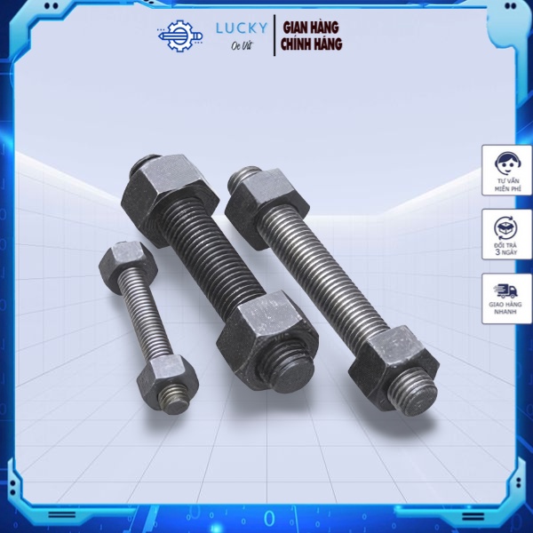 Guzong ren 2 đầu Ty ren 2 đầu vuông tán chuồn chất lượng cao Tiêu chuẩn chế tạo: DIN, ISO, TCVN