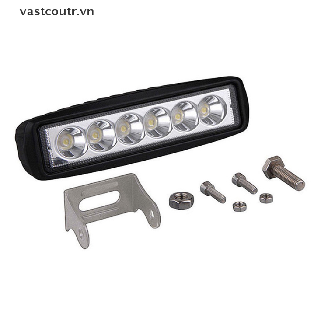 Thanh Đèn LED Trợ Sáng Chống Sương Mù 18W 6000K Dành Cho Ô Tô / Xe Tải / Tàu Thuyền