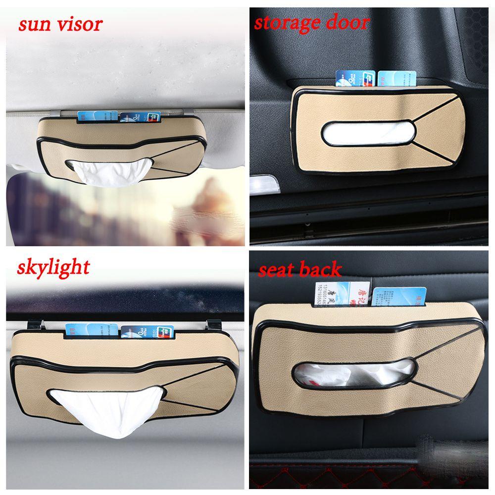Suyo Hộp Đựng Khăn Giấy Đa Năng Gắn Tấm Che Nắng Trong Xe Hơi