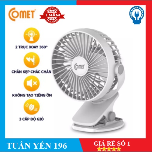 ☀️Quạt sạc COMET CRF0705  ☀️ Cao Cấp- Chính Hãng