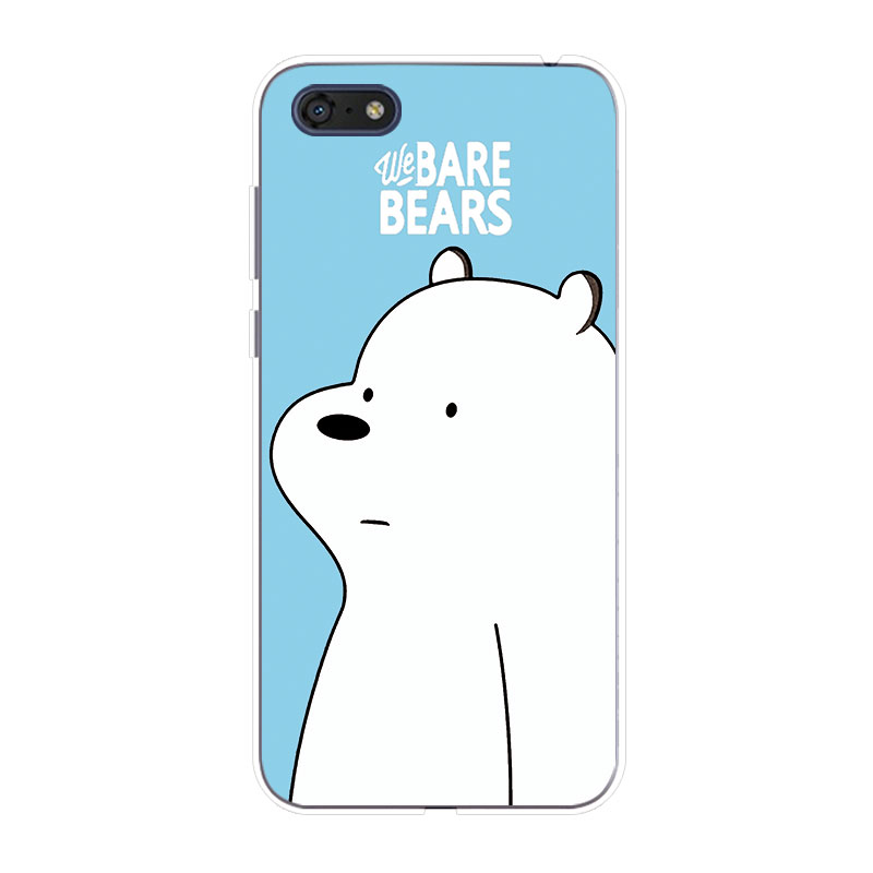 Huawei Y3 Y5 2017 Prime 2018 2019 Y5 ii Soft TPU Silicone Phone Case Cover Three Bare Bears 2