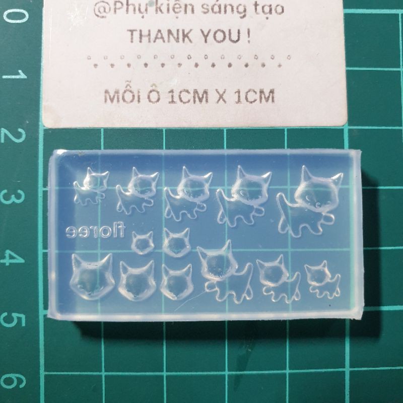 Khuôn silicon động vật dễ thương trang trí nail - keycap🐱🐶🐻🐾