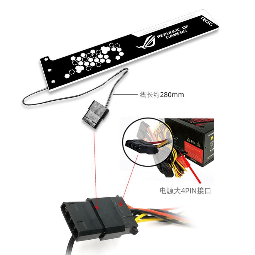 Giá Đỡ VGA Coolmoon Led RGB Độ Dài 28cm - Đồng Bộ Hub Coolmoon / Auto | BigBuy360 - bigbuy360.vn