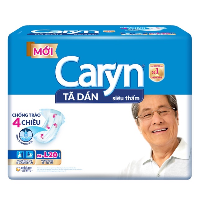 Bỉm người già tã dán Caryn L20