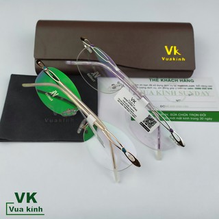 Gọng kính cận khoan không viền VK73