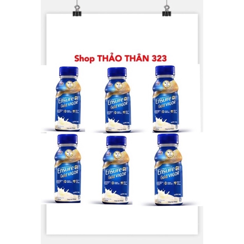 Sữa Nước Ensure Gold Vigor 237ml (1lốc x 6chai)