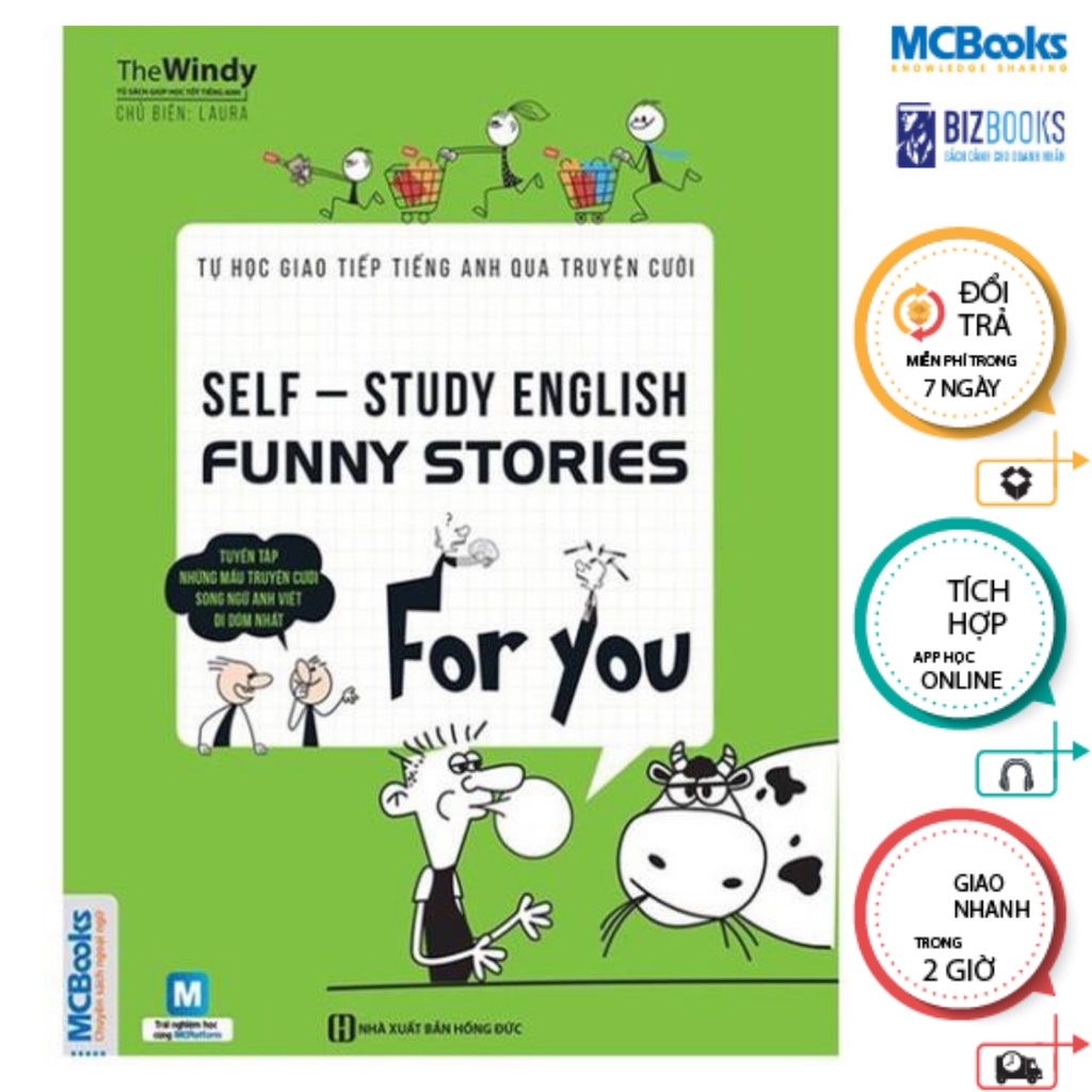 Sách - Self-Study English - Funny Stories For You - Tự Học Giao Tiếp Tiếng Anh Qua Truyện Cười
