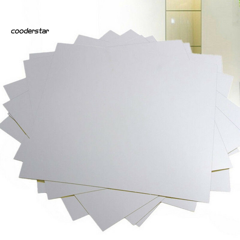 Set 9 miếng dán tường trang trí nhà tắm mặt tráng gương bằng PVC không thấm nước