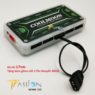 Mua Dây chuyển cổng 4 Pin | 6 Pin Hub Coolmoon ra cổng LED 5v 3 Pin ARGB - Đồng bộ LED 5v vào hub Coolmoon  4 pin khuyết