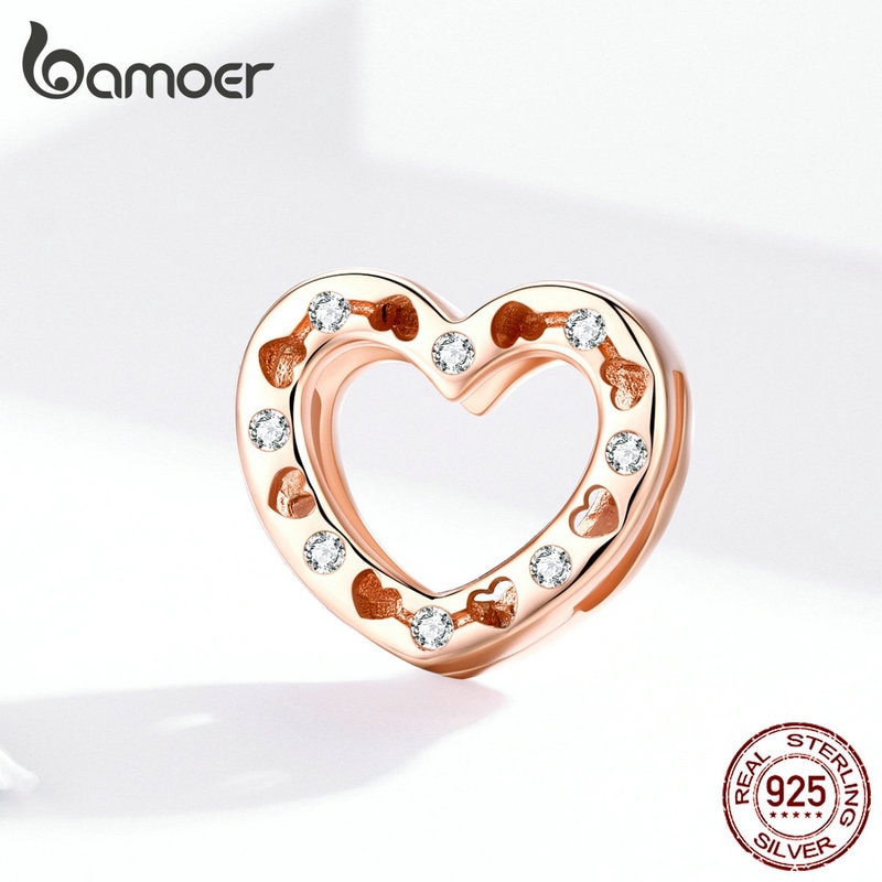 Mặt Trang Sức Bamoer SCX106 Gắn Vòng Tay Đính Đá Lấp Lánh