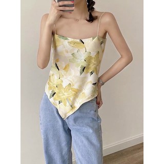 Áo yếm 2 dây lụa khăn hoa buộc nơ sau