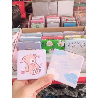 Gương mini 2 mặt hình vuông