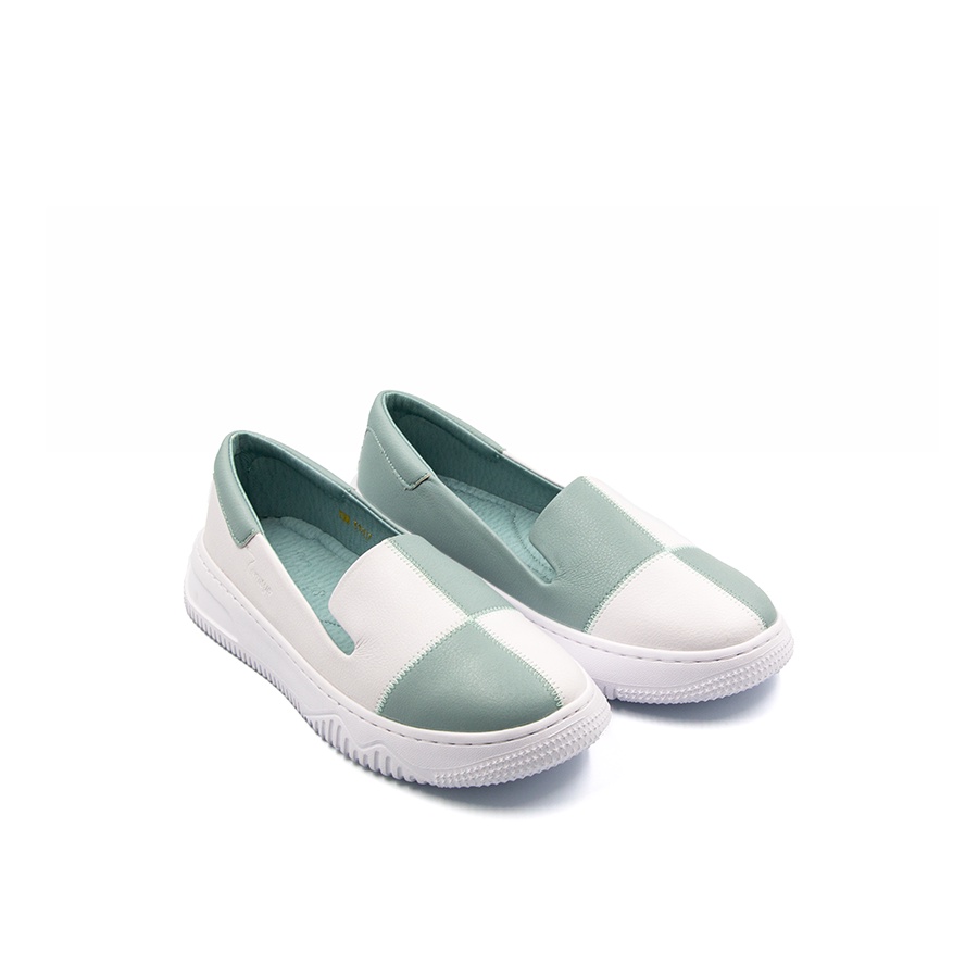 Giày Sneaker Nữ Tomoyo Da Microfiber Hoạ Tiết Sọc Caro &quot;SIÊU CÁ TÍNH&quot; TMW31207
