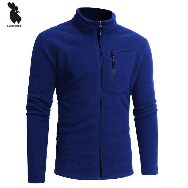 Áo khoác nỉ nam Gabo s AKN003 cổ trụ giữ ấm