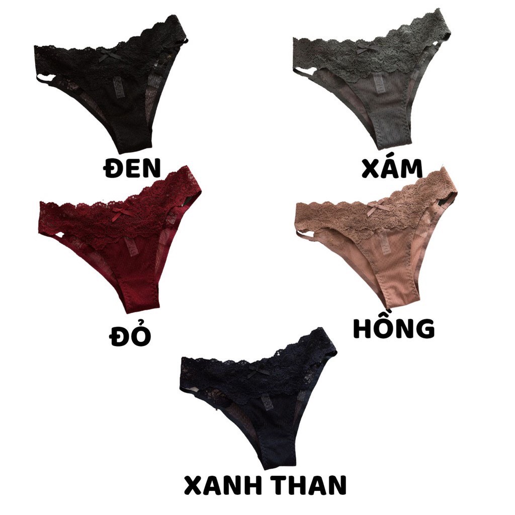 Quần Lót Lọt Khe - Quần Lót Nữ Ren Sexy Lọt Khe Cao Cấp Quyến Rũ Thiết Kế Mềm Mại Thoáng Mát DAN STORE MÃ C18