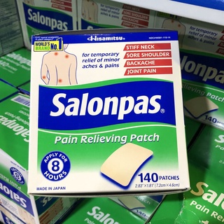 Miếng dán Salonpas Mỹ hộp 140 miếng