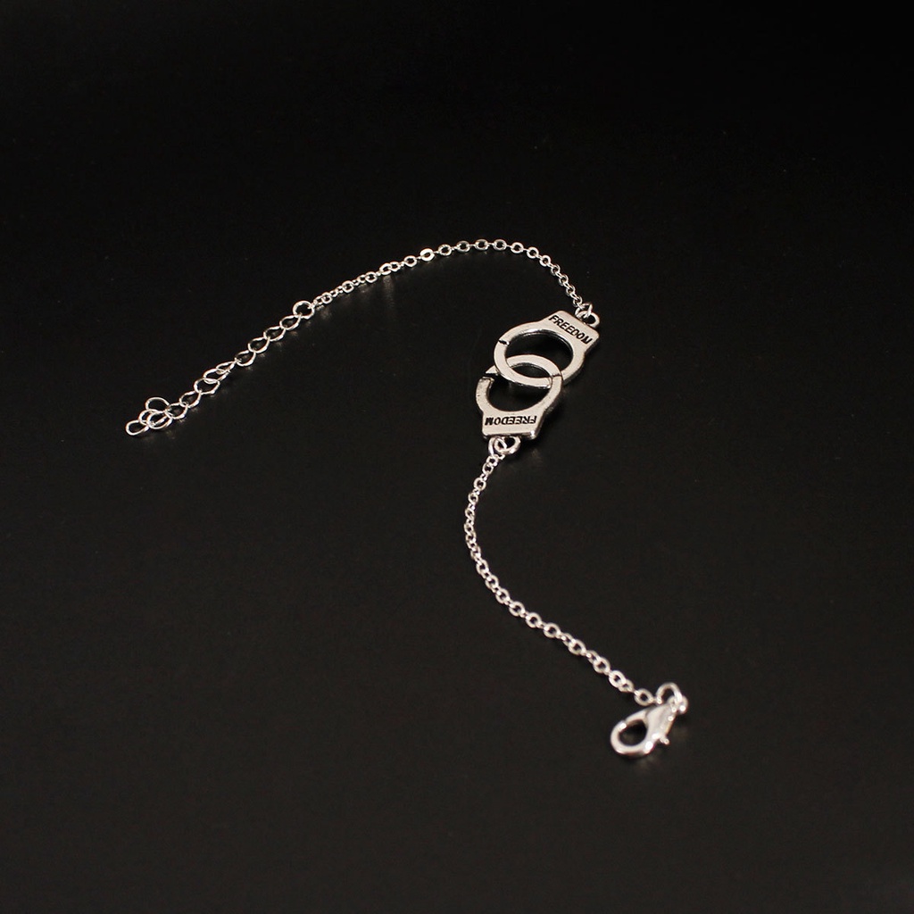 Vòng Tay Thiết Kế Hình Còng Tay Sáng Tạo Thời Trang Cho Nữ