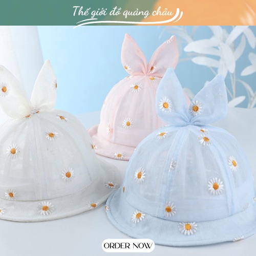 Nón bucket hoạ tiết hoa cho bé - Chất liệu cotton - Thích hợp với tất cả các mùa trong năm (236)