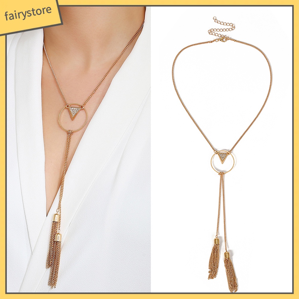 Dây chuyền tua rua dáng dài sang trọng