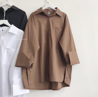 🚛[FREE SHIP] Áo sơ mi xẻ tà(Hàng qc)-kèm ảnh thật