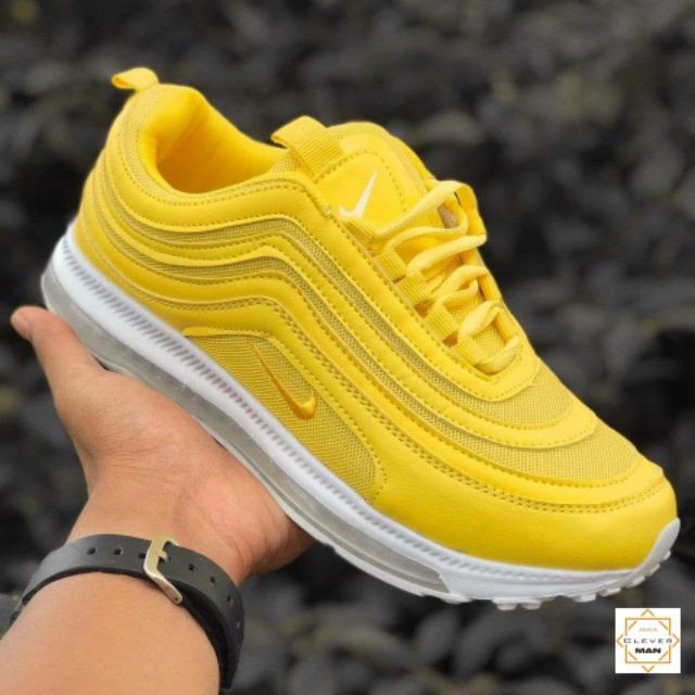 (FULLBOX - TẶNG MÓC KHÓA) Giày Thể Thao AIR MAX 97 Yellow Vàng đế Trắng