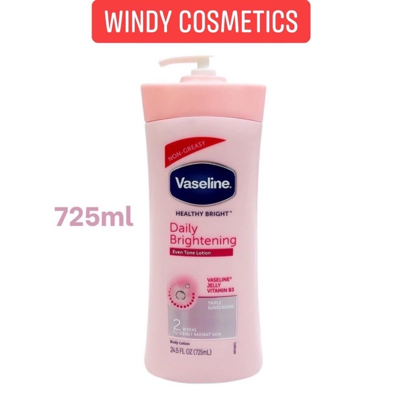 Sữa dưỡng thể Vaseline Healthy Bright Daily Brightening Even Tone Lotion 725ml