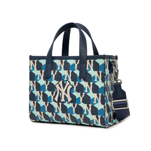 TÚI MLB CHÍNH HÃNG🔥SIMPLE SNEAKER🔥MLB Cube Monogram Small Tote Bag New York Yankees